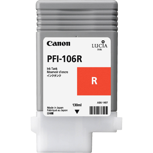 CANON PFI-106R CARTUCCIA INK-JET ROSSO PER IPF 6XX0 SERIE (6627B001AA)